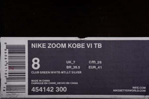 Zoom Kobe 6 Tb ''Gorge Green'' 454142-300