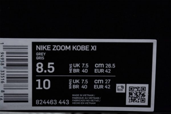 Nike Kobe 11 Elite Low 4kb Pale Horse 824463-443