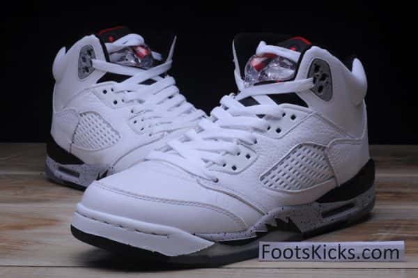 Air Jordan 5 Retro "White Cement" Mens 136027-104