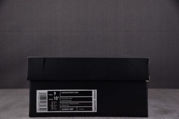 Nike Air Foamposite Pro Black Metallic Gold 624041-009