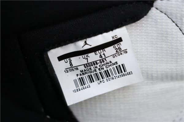 Air Jordan 1 Black White Gym Red 555088-061