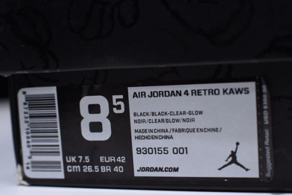 Nike Air Jordan 4 Retro Kaws Black 930155-001