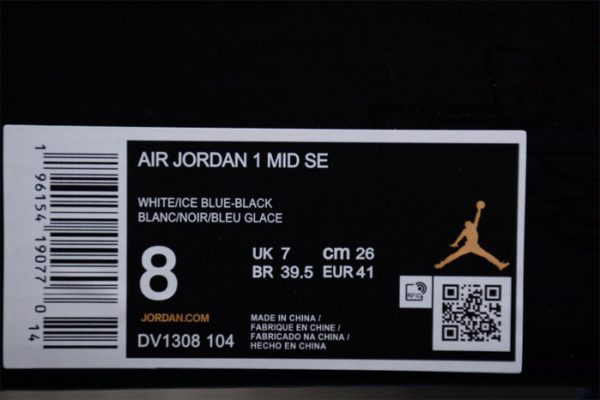 Air Jordan 1 Mid Se Ice Blue Dv1308-104