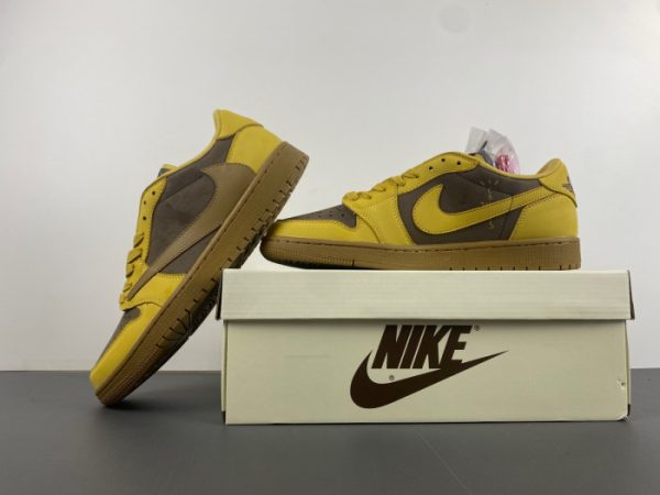 Travis Scott X Air Jordan Yellow Brown Dm7866-665