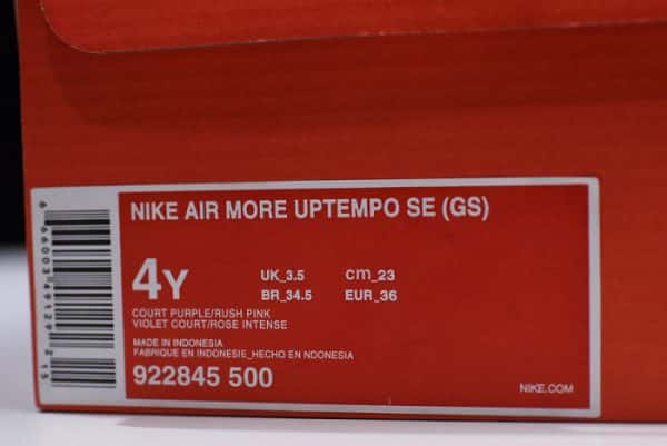 Nike Air More Uptempo Se Gs Court Purple 922845-500