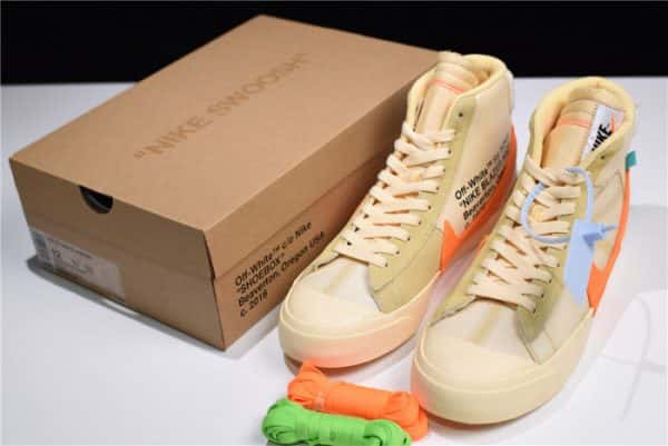 Ofw Nike Blazer Studio Mid Pale Vanilla Aa3832-700