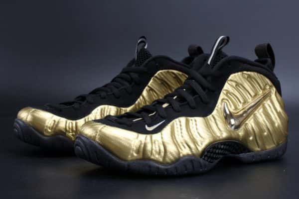 Air Foamposite Pro ¡°Metallic Gold¡± Black Mens 624041-701