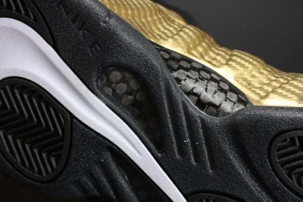 Air Foamposite Pro ¡°Metallic Gold¡± Black Mens 624041-701