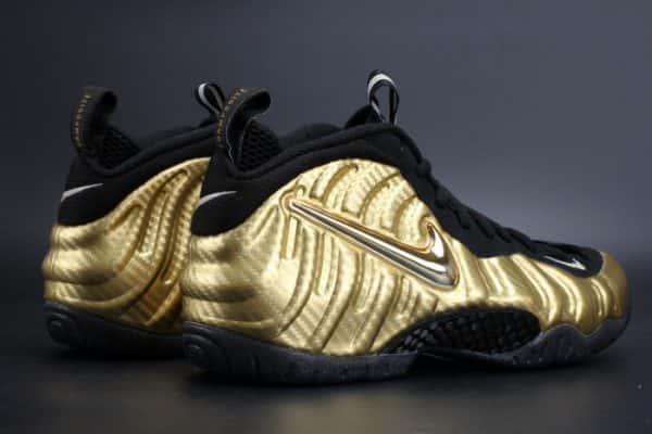 Air Foamposite Pro ¡°Metallic Gold¡± Black Mens 624041-701