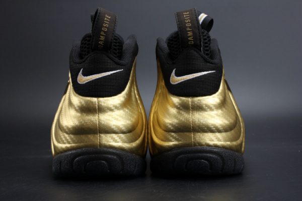 Air Foamposite Pro ¡°Metallic Gold¡± Black Mens 624041-701