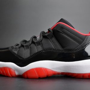 Air Jordan 11 Retro Low "Bred" Black/ Red Mens 528895-012