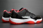 Air Jordan 11 Retro Low "Bred" Black/ Red Mens 528895-012