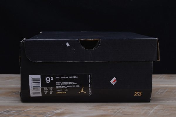 Air Jordan 14 Retro "Desert Sand" Black/ White 487471-021