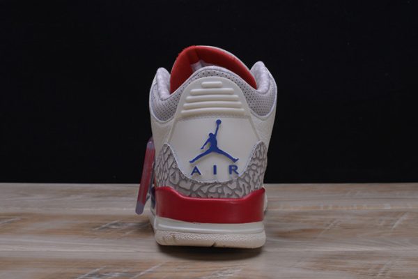 Air Jordan 3 Retro "Charity Game" Sail Red Mens 136064-140