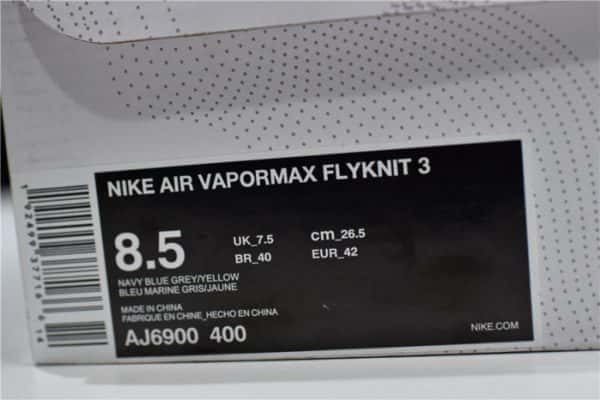 Nike Air Vapormax Flyknit 3 Navy Orange Aj6900-400