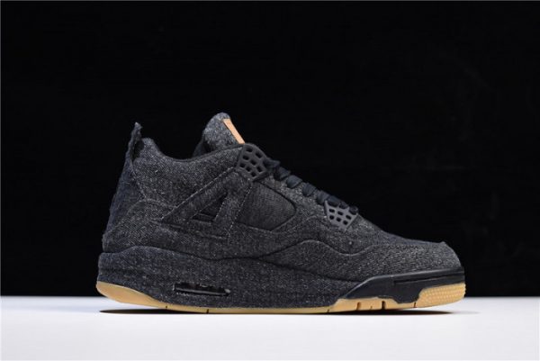 Levi''S X Air Jordan 4 ''Black'' Ao2571-001