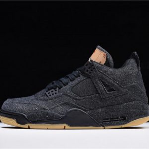 Levi''S X Air Jordan 4 ''Black'' Ao2571-001