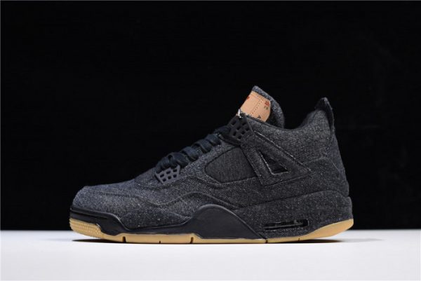 Levi''S X Air Jordan 4 ''Black'' Ao2571-001