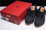 Levi''S X Air Jordan 4 ''Black'' Ao2571-001
