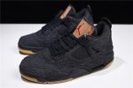 Levi''S X Air Jordan 4 ''Black'' Ao2571-001
