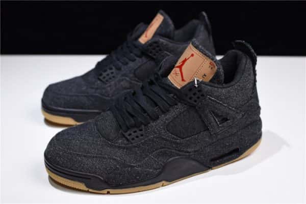 Levi''S X Air Jordan 4 ''Black'' Ao2571-001
