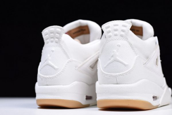 Levi''S X Air Jordan 4 ''White'' Ao2571-100