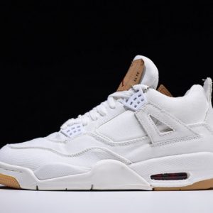 Levi''S X Air Jordan 4 ''White'' Ao2571-100