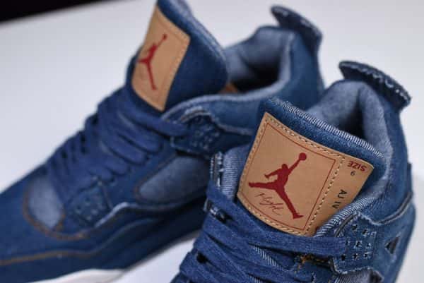 Levi''S X Nike Air Jordan 4 Denim Ao2571-401