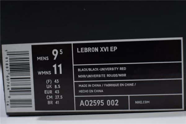 Nike Lebron 16 Fresh Bred Ao2595-002