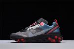 Nike React Element 87 Blue Chill Solar Red Aq1090-006