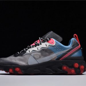 Nike React Element 87 Blue Chill Solar Red Aq1090-006