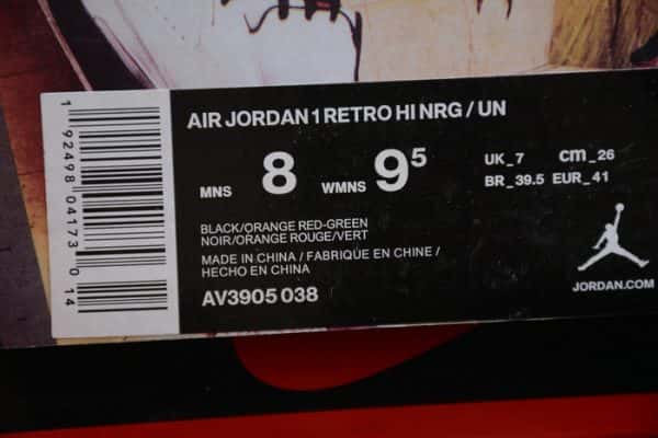 Air Jordan 1 Retro High Og-Sf "Solefly Art Basel Av3905-038