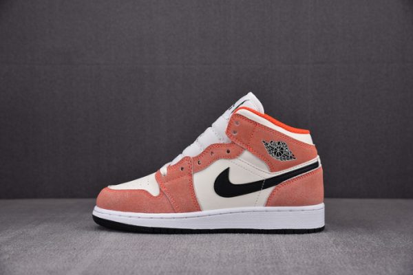 Air Jordan 1 Mid Se Orange Suede Dv1336-800
