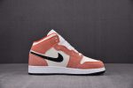 Air Jordan 1 Mid Se Orange Suede Dv1336-800