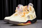 Ofw Air Jordan 5 Sail Fire Red Dh8565-100