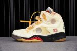 Ofw Air Jordan 5 Sail Fire Red Dh8565-100