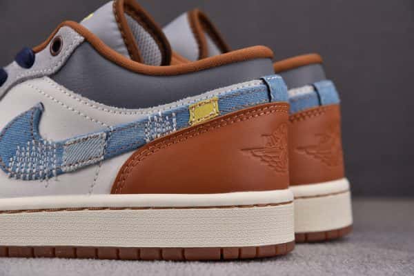 Air Jordan 1 Low Se Phantom Repaired Denim Fz5042-041
