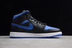 Air Jordan 1 Mid Black Hyper Royal 554724-068