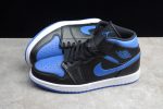 Air Jordan 1 Mid Black Hyper Royal 554724-068