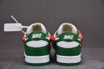 Ofw X Nike Dunk Low Green White Ct0856-100
