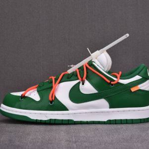Ofw X Nike Dunk Low Green White Ct0856-100