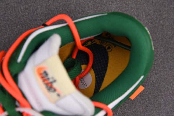Ofw X Nike Dunk Low Green White Ct0856-100