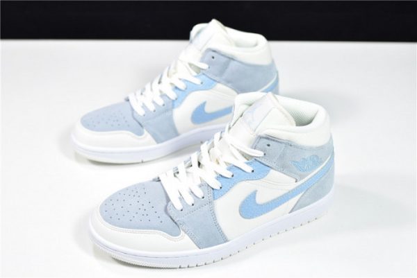 Airjordan 1 Mid Mixed Textures Blue Da4666-100