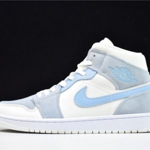 Airjordan 1 Mid Mixed Textures Blue Da4666-100