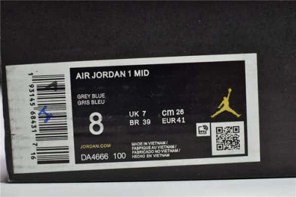 Airjordan 1 Mid Mixed Textures Blue Da4666-100