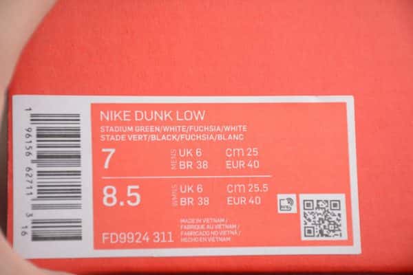 Nike Dunk Low Stadium Green Fuchsia Fd9924-311