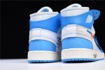 Ofw Air Jordan 1 Powder Blue Unc Aq0818-148