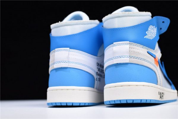 Ofw Air Jordan 1 Powder Blue Unc Aq0818-148
