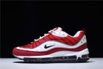 Nike Mens Air Max 98 ¡°Gym Red¡± White/Black-Gym Ah6799-101