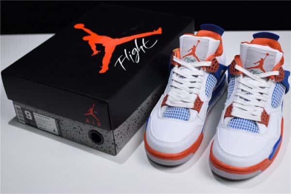 Air Jordan 4 White/Bright Crimson-Royal Blue 308497-171